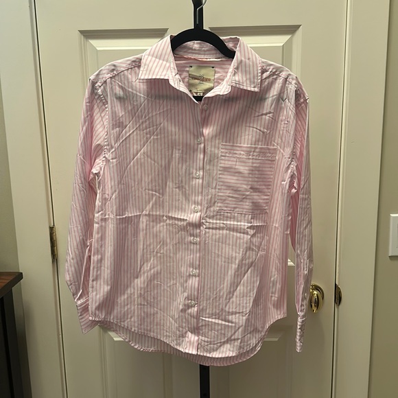 Coco Cabana Bethany Pink Strip Top NEW - Picture 2 of 9